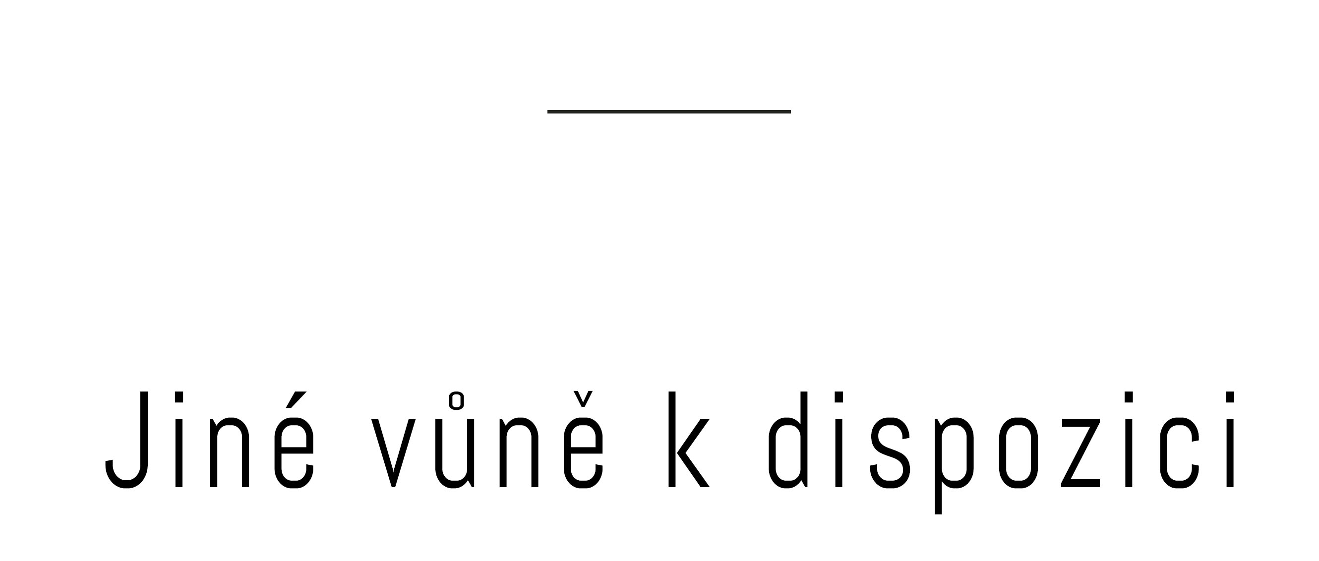 Jiné vůně k dispozici